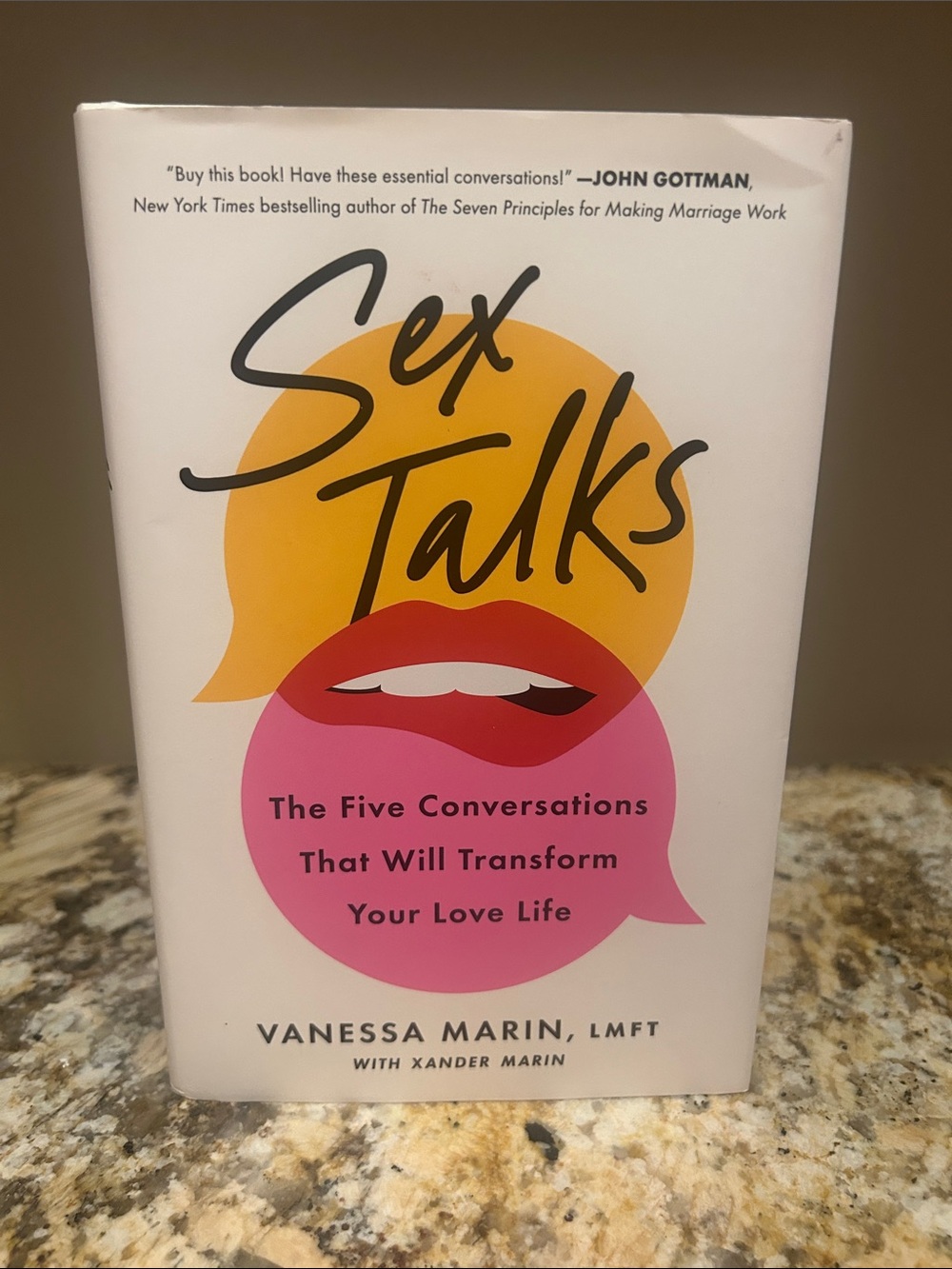Sex Talks by Vanessa Marin - White Cover with Yellow & Pink Graphics